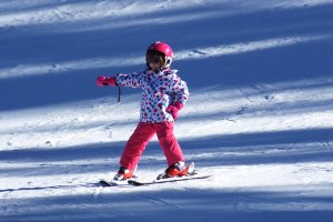 skiing with children in the Apennines